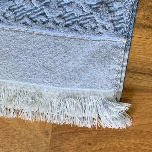 Blue Vintage JC Penneys Towels Floral Bath 2 Piece Retro Household Bathroom USA - Picture 7 of 12